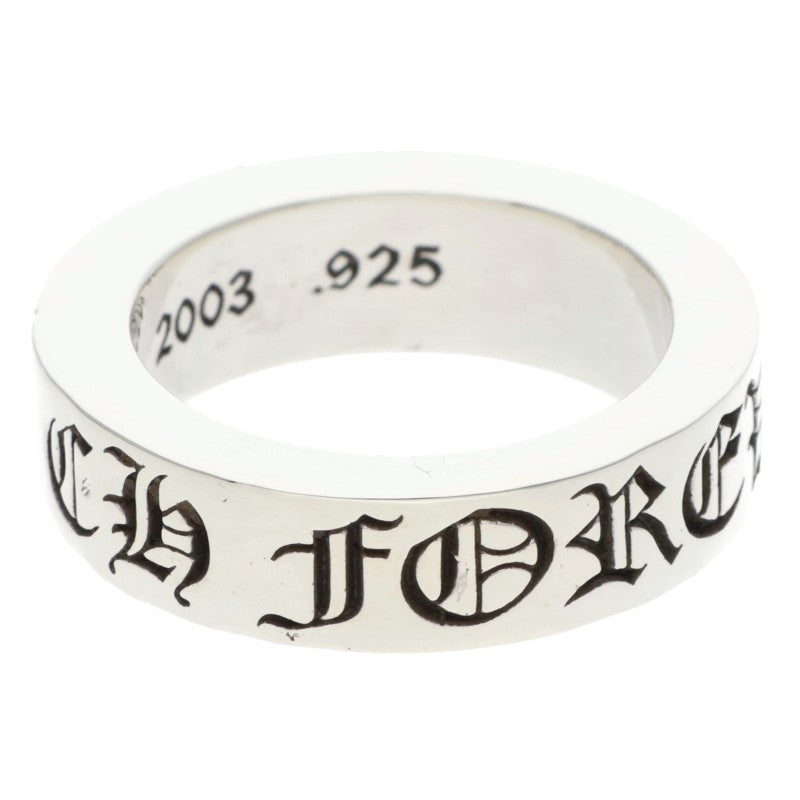 Chrome Hearts 6mm SPACER FOREVER Silver Ring Size US 6