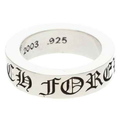 Chrome Hearts 6mm SPACER FOREVER Silver Ring Size US 6
