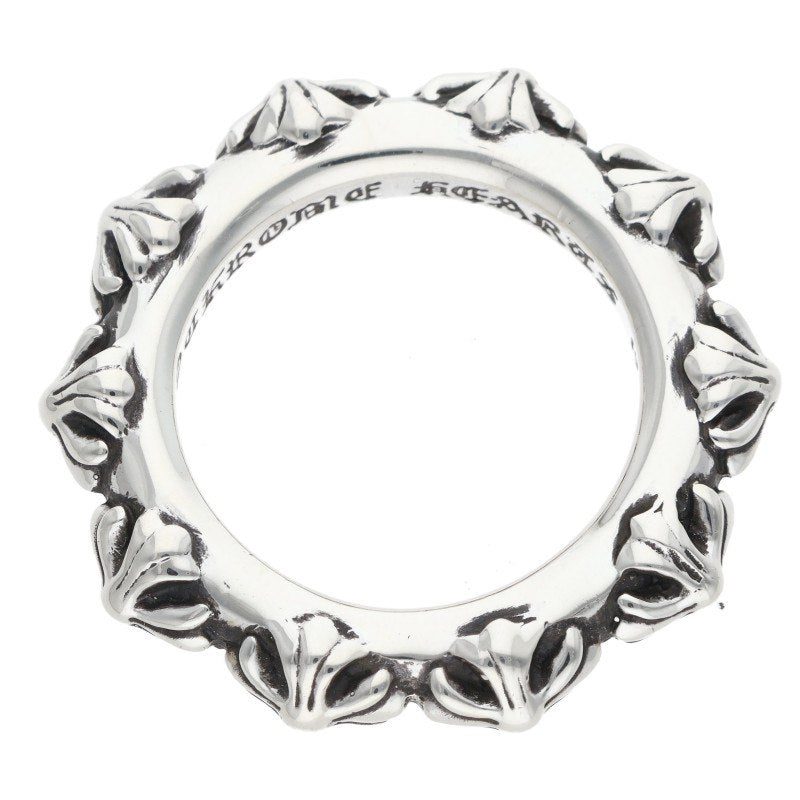 Chrome Hearts CROSS BAND Silver Ring Size ONE SIZE