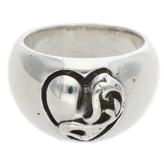 Chrome Hearts HEART IN BAND Silver Ring Size ONE SIZE