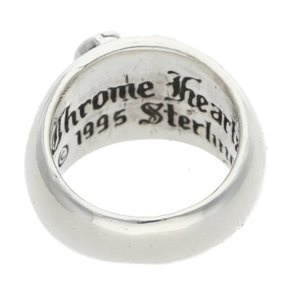 Chrome Hearts HEART IN BAND Silver Ring Size US 5