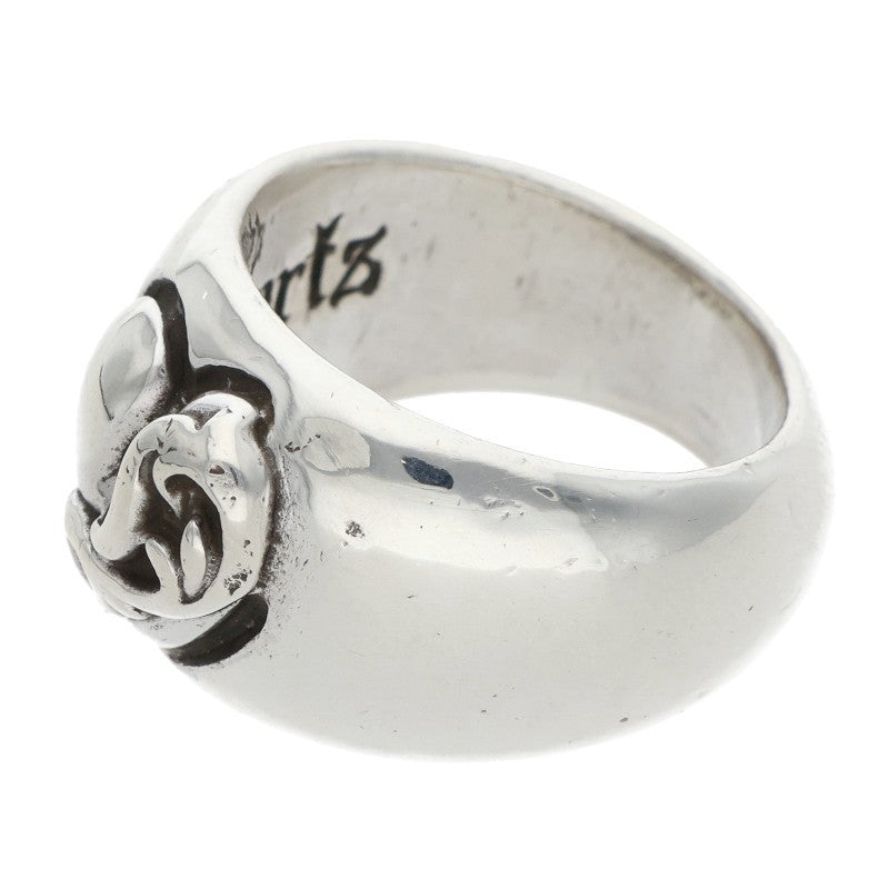 Chrome Hearts HEART IN BAND Silver Ring Size US 5