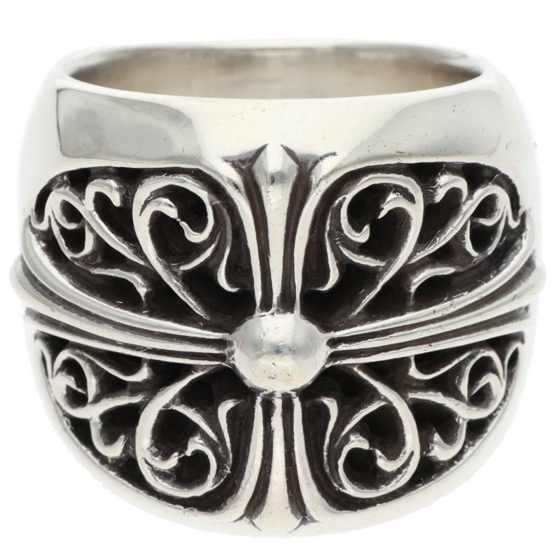 Chrome Hearts CLASSIC OVAL CROSS Silver Ring Size ONE SIZE
