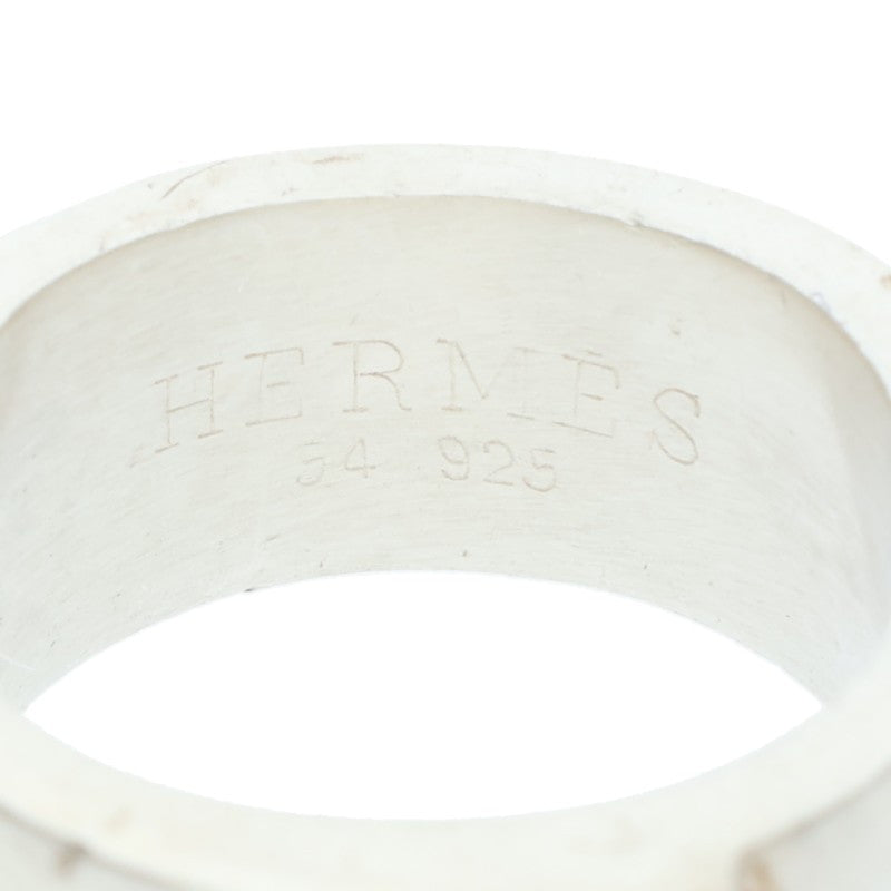 HERMES H-Motif Candy Silver Ring Size ONE SIZE