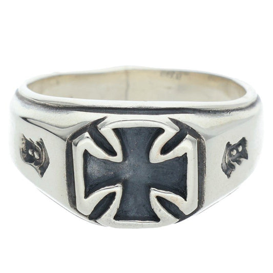 Bill Wall Leather R480 Iron Cross Signet Ring Size ONE SIZE