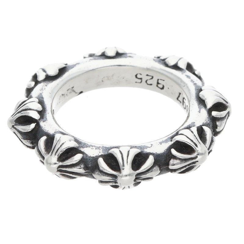 Chrome Hearts CROSS BAND Silver Ring Size ONE SIZE