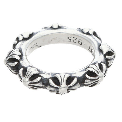 Chrome Hearts CROSS BAND Silver Ring Size ONE SIZE