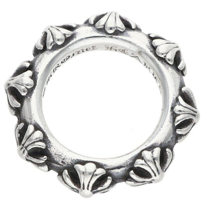 Chrome Hearts CROSS BAND Silver Ring Size ONE SIZE