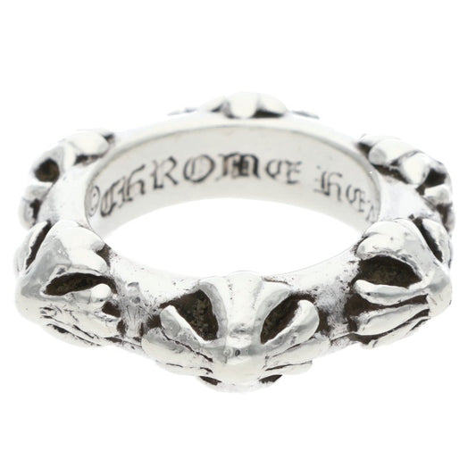Chrome Hearts CROSS BAND Silver Ring Size ONE SIZE