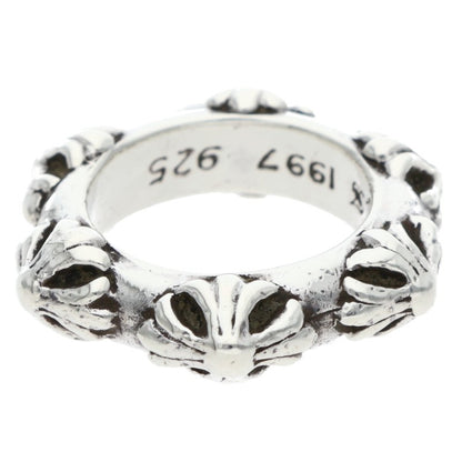 Chrome Hearts CROSS BAND Silver Ring Size ONE SIZE