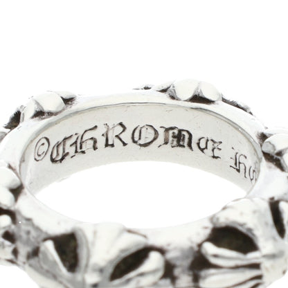 Chrome Hearts CROSS BAND Silver Ring Size ONE SIZE