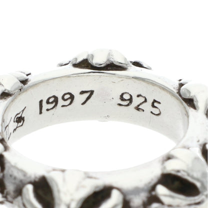 Chrome Hearts CROSS BAND Silver Ring Size ONE SIZE