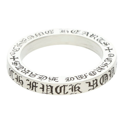 Chrome Hearts 3mm Spacer FUCKYOU Silver Ring Size ONE SIZE