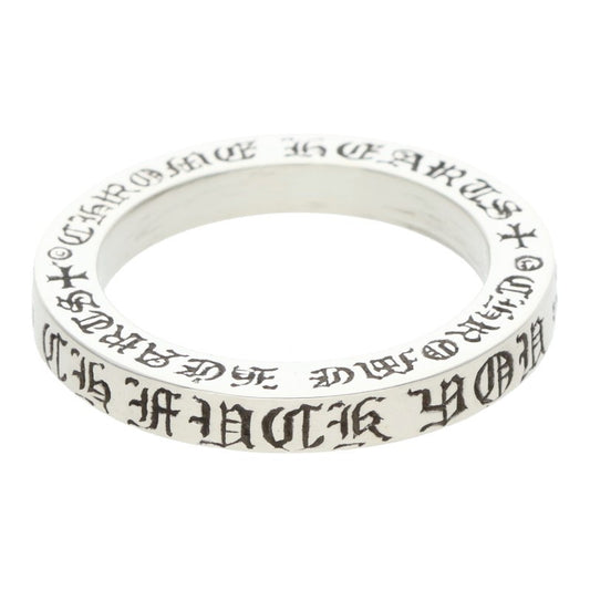 Chrome Hearts 3mm Spacer FUCKYOU Silver Ring Size ONE SIZE