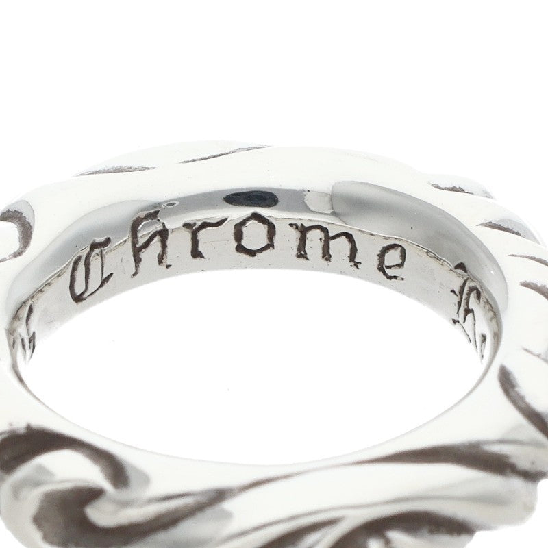 Chrome Hearts SCRL BAND Ring Silver Size 6.5 (Silver 8.02g)
