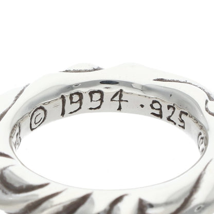 Chrome Hearts SCRL BAND Ring Silver Size 6.5 (Silver 8.02g)