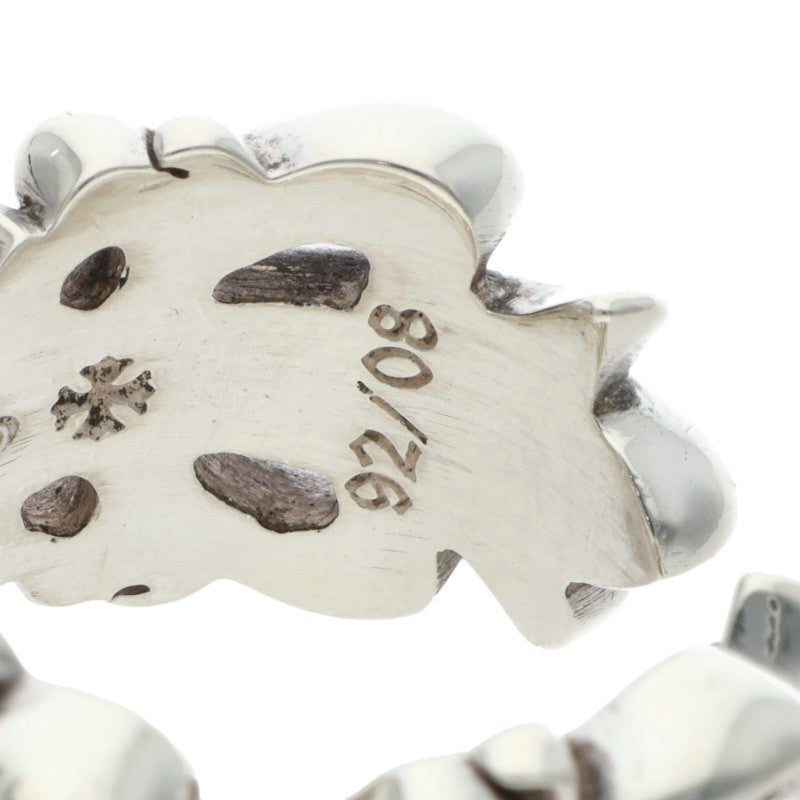Chrome Hearts DBL FLRL CRS Silver Ring Size ONE SIZE