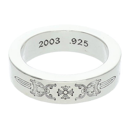 Chrome Hearts 6mm Spacer Dagger Silver Ring Size ONE SIZE