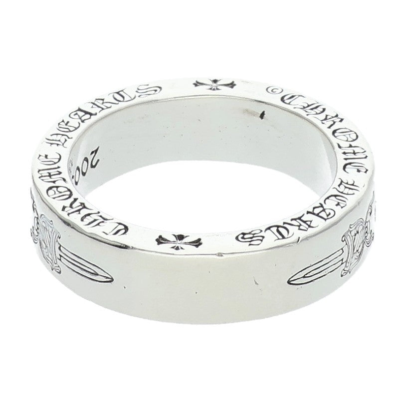 Chrome Hearts 6mm Spacer Dagger Silver Ring Size ONE SIZE