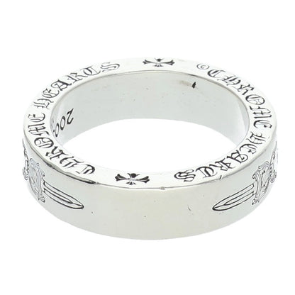 Chrome Hearts 6mm Spacer Dagger Silver Ring Size ONE SIZE