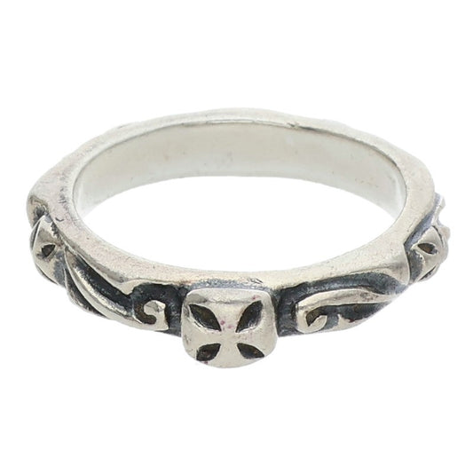 Bill Wall Leather Thin Cross Silver Ring Size ONE SIZE