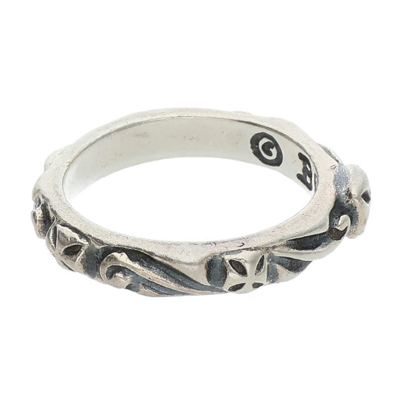 Bill Wall Leather Thin Cross Silver Ring Size ONE SIZE