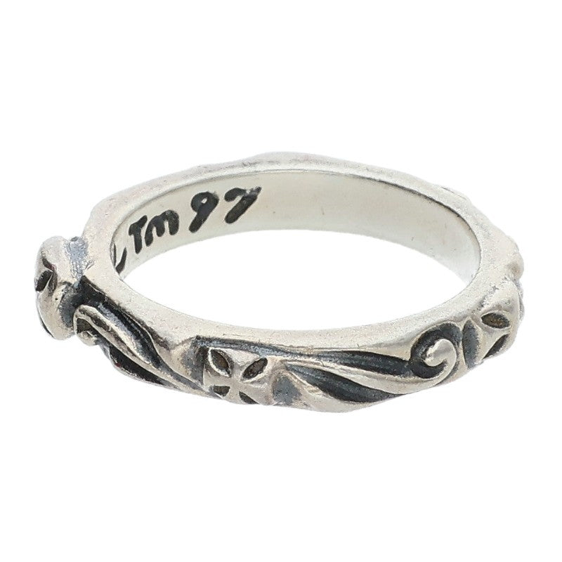 Bill Wall Leather Thin Cross Silver Ring Size ONE SIZE