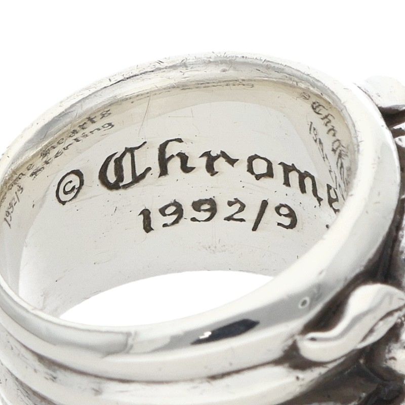 Chrome Hearts Dagger Sterling Silver Ring Size US 4.5