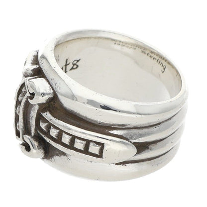 Chrome Hearts Dagger Sterling Silver Ring Size US 4.5