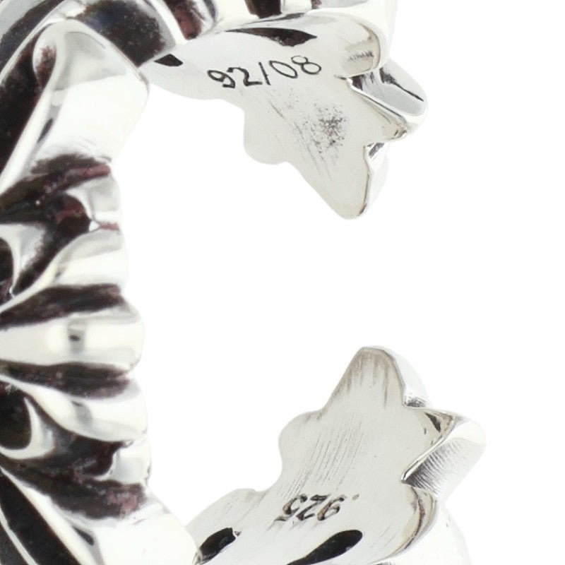 Chrome Hearts DBL FLRL CRS 925 Silver Ring Size ONE SIZE
