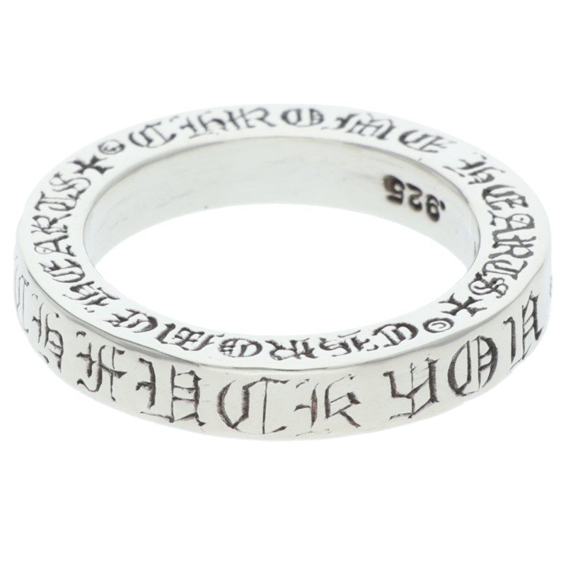 Chrome Hearts 3mm Spacer FUCKYOU Silver Ring Size ONE SIZE