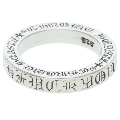 Chrome Hearts 3mm Spacer FUCKYOU Silver Ring Size ONE SIZE