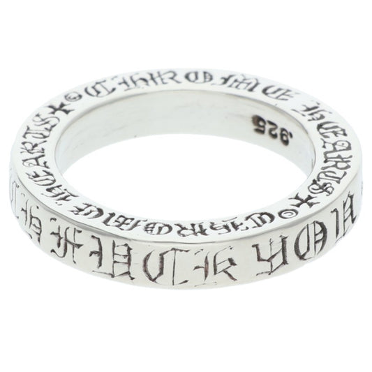 Chrome Hearts 3mm Spacer FUCKYOU Silver Ring Size ONE SIZE