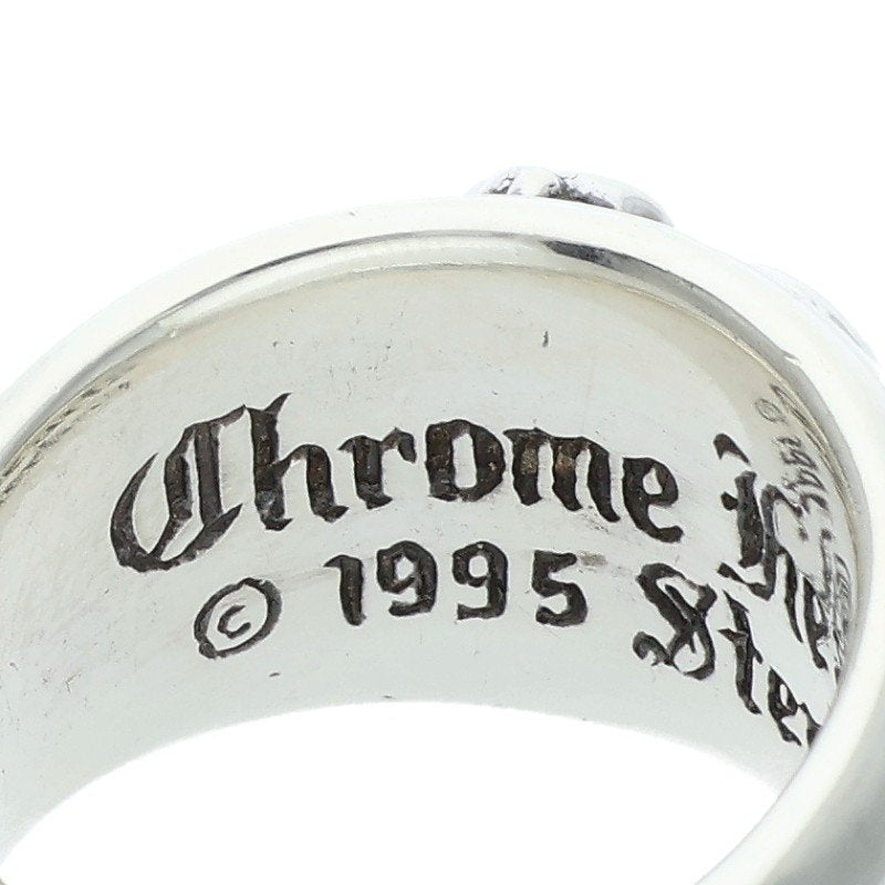 Chrome Hearts Heart in Band Silver Ring Size US 7.5