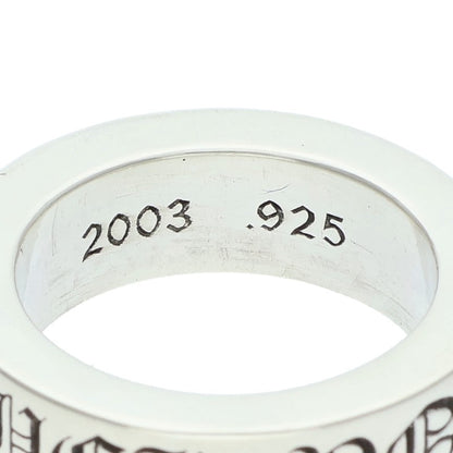 Chrome Hearts 6mm Spacer FUCKYOU Silver Ring Size US 5