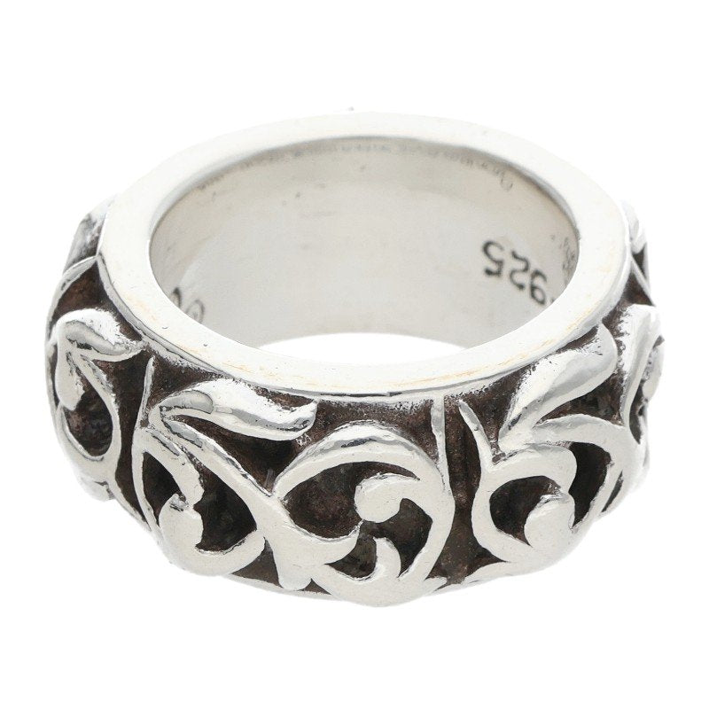 Chrome Hearts Eternity Vine Band Silver Ring Size US 3