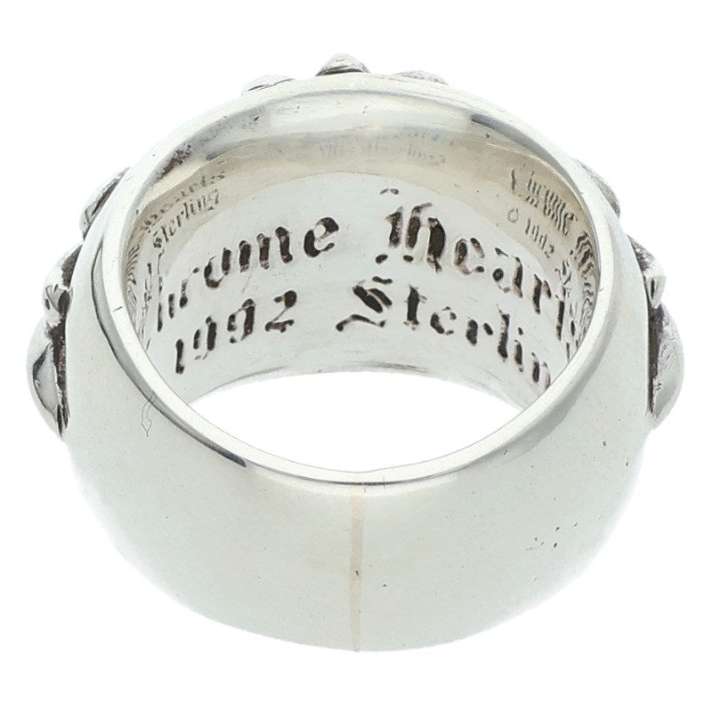 Chrome Hearts Floral Cross Silver Ring Size US 5