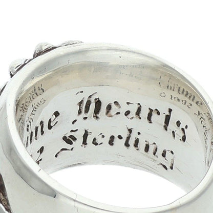 Chrome Hearts Floral Cross Silver Ring Size US 5