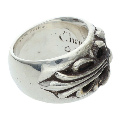 Chrome Hearts Floral Cross Silver Ring Size US 5