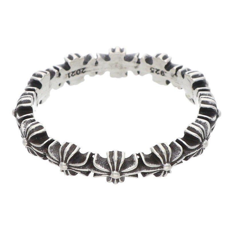 Chrome Hearts Tiny E CH Plus Band Silver Ring Size ONE SIZE