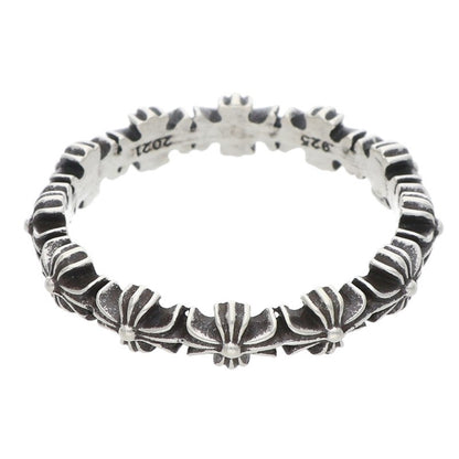 Chrome Hearts Tiny E CH Plus Band Silver Ring Size ONE SIZE