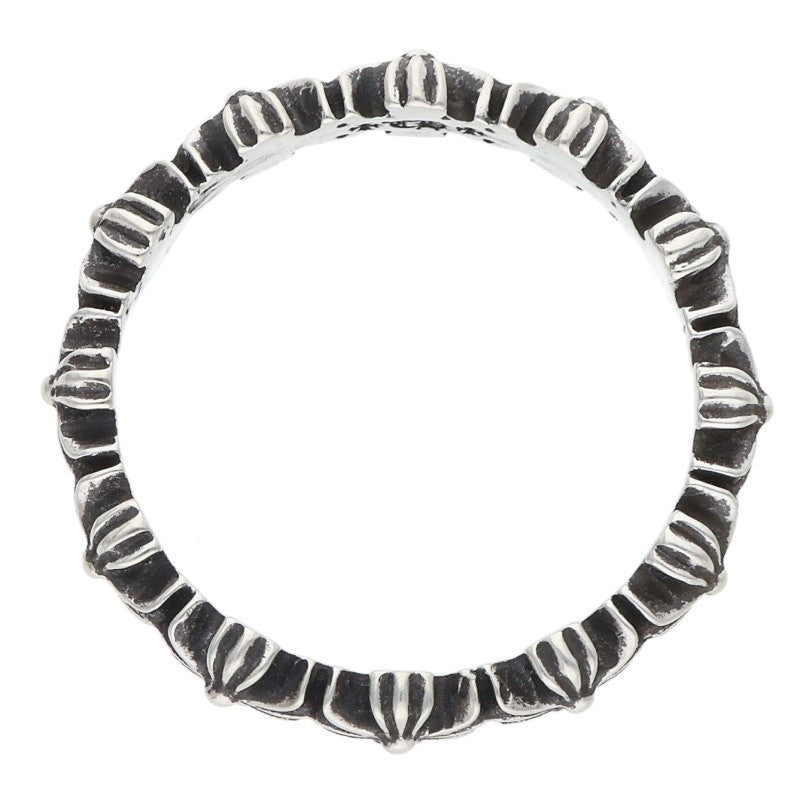 Chrome Hearts Tiny E CH Plus Band Silver Ring Size ONE SIZE