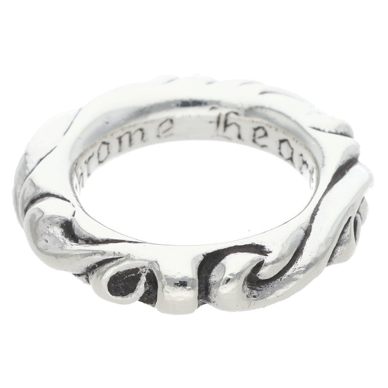 Chrome Hearts SCRL BAND Silver Ring Size US 4