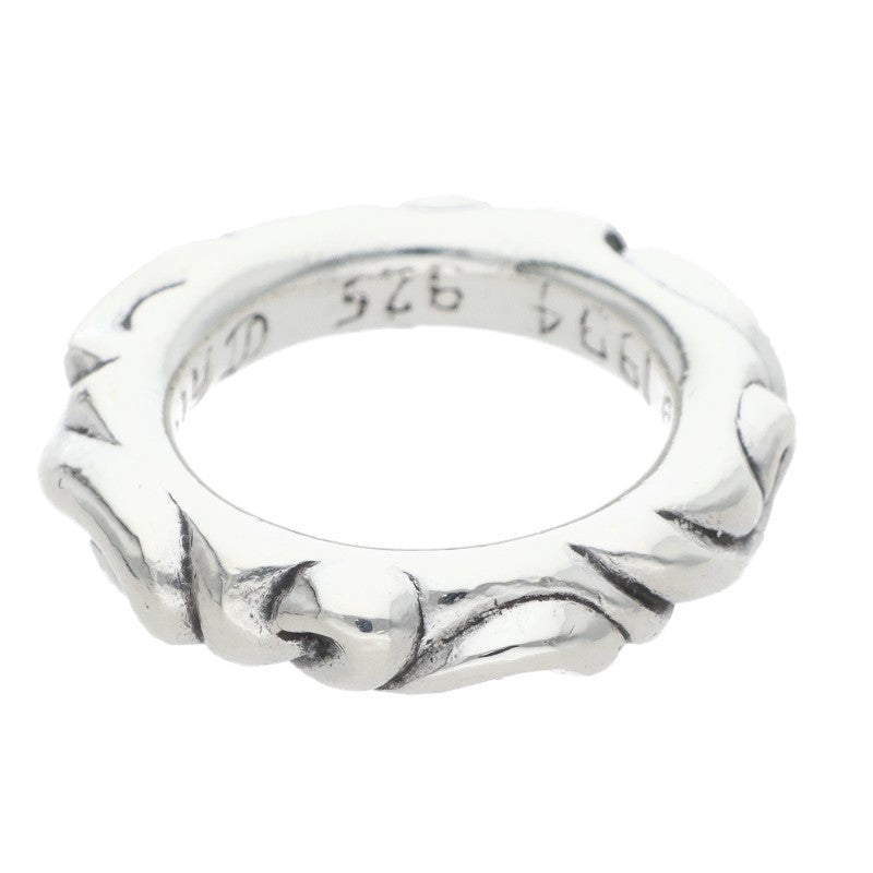 Chrome Hearts SCRL BAND Silver Ring Size US 4