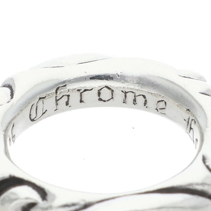 Chrome Hearts SCRL BAND Silver Ring Size US 4