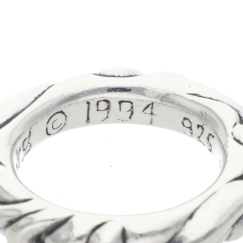 Chrome Hearts SCRL BAND Silver Ring Size US 4