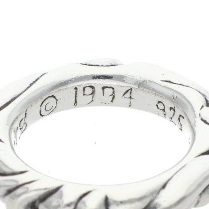 Chrome Hearts SCRL BAND Silver Ring Size US 4