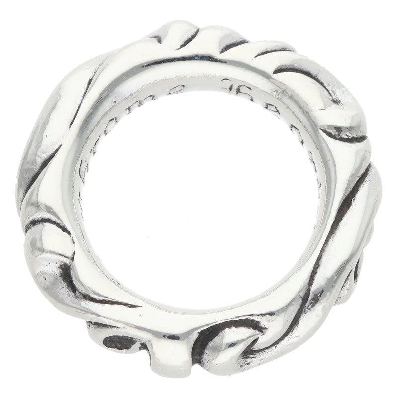 Chrome Hearts SCRL BAND Silver Ring Size US 4