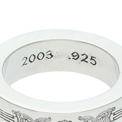 Chrome Hearts 6mm Spacer Dagger Silver Ring Size US 6
