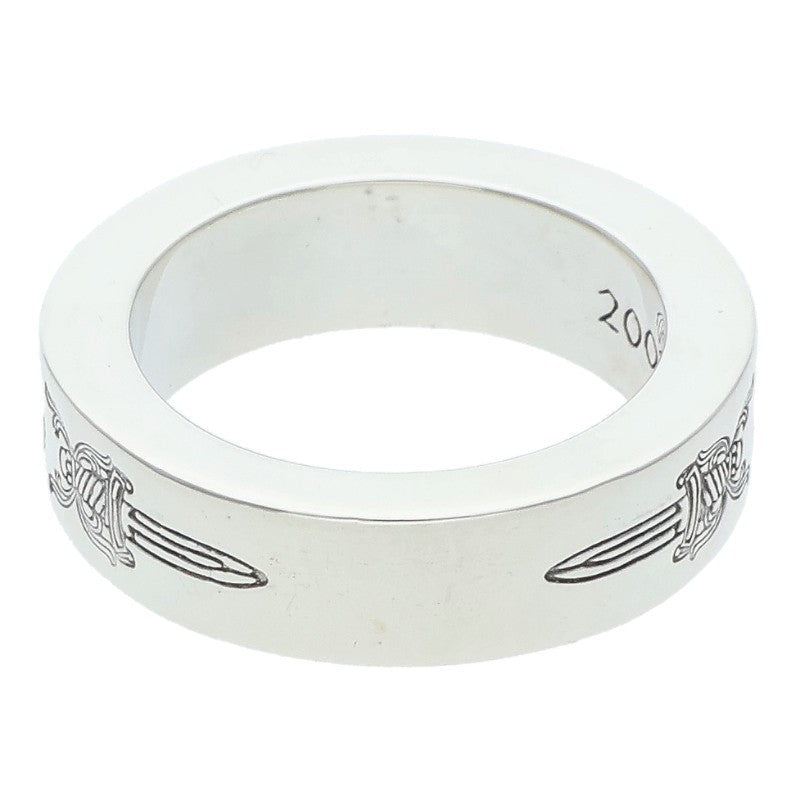 Chrome Hearts 6mm Spacer Dagger Silver Ring Size US 6